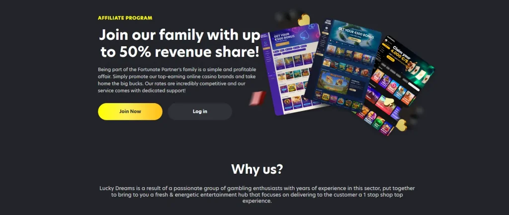Fortunate-Partners-Affiliate-Landing-Page