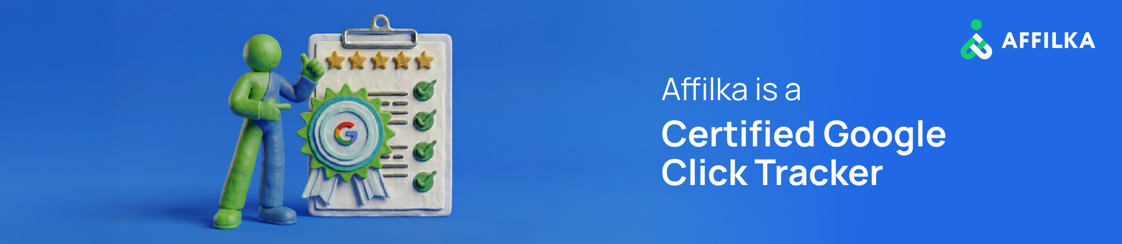Affilka is a Certified Google Click Tracker